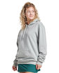 Jerzees Unisex Eco Premium Blend Fleece Pullover Hooded Sweatshirt frost gray hthr ModelQrt
