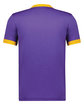 Augusta Sportswear Adult Ringer T-Shirt purple/ gold ModelBack