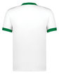 Augusta Sportswear Adult Ringer T-Shirt white/ kelly ModelBack
