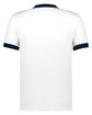 Augusta Sportswear Adult Ringer T-Shirt white/ navy ModelBack