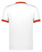 Augusta Sportswear Adult Ringer T-Shirt white/ orange ModelBack