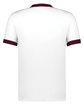 Augusta Sportswear Adult Ringer T-Shirt white/ maroon ModelBack