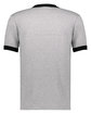 Augusta Sportswear Adult Ringer T-Shirt ath hthr/ black ModelBack