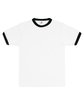 Augusta Sportswear Adult Ringer T-Shirt white/ black FlatFront
