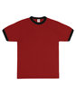 Augusta Sportswear Adult Ringer T-Shirt red/ black FlatFront
