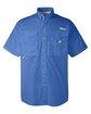 Columbia Men's Bonehead Short-Sleeve Shirt vivid blue OFFront
