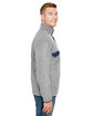 Dri Duck Men's Denali Fleece Pullover Jacket PLATINUM ModelSide