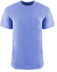 Next Level Apparel Adult Inspired Dye Crew with Pocket peri blue FlatFront