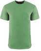 Next Level Apparel Adult Inspired Dye Crew with Pocket clover FlatFront