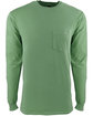 Next Level Apparel Adult Inspired Dye Long-Sleeve Crew with Pocket CLOVER FlatFront