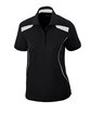 Extreme Ladies' Eperformance™' Tempo Recycled Polyester Performance Textured Polo BLACK OFFront