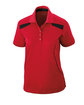 Extreme Ladies' Eperformance™' Tempo Recycled Polyester Performance Textured Polo CLASSIC RED OFFront