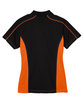 Extreme Ladies' Eperformance™ Fuse Snag Protection Plus Colorblock Polo black/ orange FlatBack