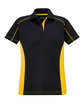 Extreme Ladies' Eperformance™ Fuse Snag Protection Plus Colorblock Polo blk/ cmps gold OFFront