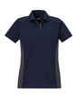 Extreme Ladies' Eperformance™ Fuse Snag Protection Plus Colorblock Polo CLASC NAVY/ CRBN OFFront