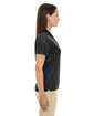 Extreme Ladies' Eperformance™ Launch Snag Protection Striped Polo BLACK ModelSide