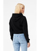 Bella + Canvas Ladies' Classic Pullover Hooded Sweatshirt black ModelBack