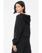 Bella + Canvas Ladies' Classic Pullover Hooded Sweatshirt dark grey heathr ModelBack