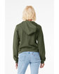 Bella + Canvas Ladies' Classic Pullover Hooded Sweatshirt military green ModelBack