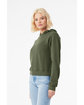 Bella + Canvas Ladies' Classic Pullover Hooded Sweatshirt military green ModelSide