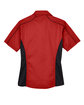 North End Ladies' Fuse Colorblock Twill Shirt CLASSIC RED/ BLK FlatBack