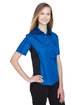 North End Ladies' Fuse Colorblock Twill Shirt TRUE ROYAL/ BLK ModelQrt