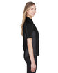 North End Ladies' Fuse Colorblock Twill Shirt BLACK/ CARBON ModelSide