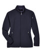 North End Ladies' Three-Layer Fleece Bonded Performance Soft Shell Jacket midnight navy FlatFront