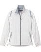 North End Ladies' Endurance Lightweight Colorblock Jacket white OFFront