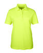 CORE365 Ladies' Origin Performance Piqu Polo with Pocket safety yellow OFFront