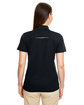 CORE365 Ladies' Radiant Performance Piqué Polo with Reflective Piping black ModelBack