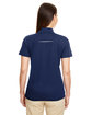 CORE365 Ladies' Radiant Performance Piqué Polo with Reflective Piping classic navy ModelBack