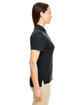 CORE365 Ladies' Radiant Performance Piqué Polo with Reflective Piping black ModelSide