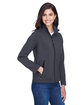 CORE365 Ladies' Cruise Two-Layer Fleece Bonded Soft Shell Jacket carbon ModelQrt