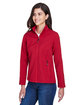 Core 365 Ladies' Cruise Two-Layer Fleece Bonded Soft Shell Jacket CLASSIC RED ModelQrt