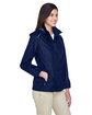 CORE365 Ladies' Climate Seam-Sealed Lightweight Variegated Ripstop Jacket classic navy ModelQrt