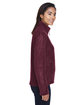 CORE365 Ladies' Journey Fleece Jacket BURGUNDY ModelSide