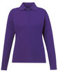 CORE365 Ladies' Pinnacle Performance Long-Sleeve Piqué Polo campus purple OFFront