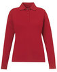 Core 365 Ladies' Pinnacle Performance Long-Sleeve Piqué Polo CLASSIC RED OFFront