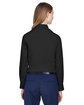 CORE365 Ladies' Operate Long-Sleeve Twill Shirt BLACK ModelBack