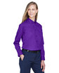 CORE365 Ladies' Operate Long-Sleeve Twill Shirt CAMPUS PURPLE ModelQrt