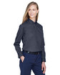 CORE365 Ladies' Operate Long-Sleeve Twill Shirt CARBON ModelQrt