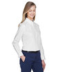 CORE365 Ladies' Operate Long-Sleeve Twill Shirt WHITE ModelQrt