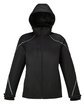 North End Ladies' Angle 3-in-1 Jacket with Bonded Fleece Liner black OFFront