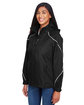 North End Ladies' Angle 3-in-1 Jacket with Bonded Fleece Liner black ModelQrt