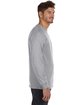 Anvil Adult Midweight Long-Sleeve T-Shirt HEATHER GREY ModelSide