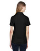 North End Ladies' Recycled Polyester Performance Piqué Polo BLACK ModelBack