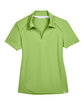 North End Ladies' Recycled Polyester Performance Piqué Polo cactus green FlatFront