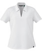 North End Ladies' Recycled Polyester Performance Piqué Polo white OFFront