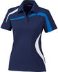 North End Ladies' Impact Performance Polyester Piqu Colorblock Polo  OFFront